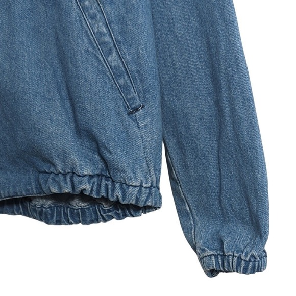 Vintage Chalk Line Denim Jean Jacket Embroidered University of Michigan Large - Picture 3 of 15